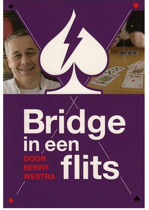Bridge in een flits, mijnheer met bridge kaarten